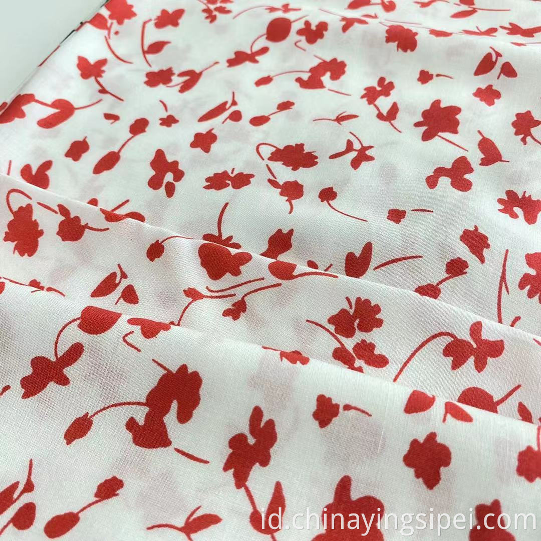 ISP Tekstil Pembuatan Hot Sale Printed Viscose Rayon Challis Fabric